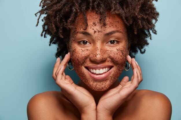 portrait young woman with afro haircut face mask 273609 21311